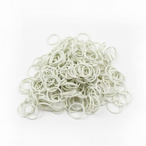 Factoty vente directe mini bandes de caoutchouc blanc anneau en caoutchouc de résistance à l\'élasticité élevée pour le faisceau de lignes de données