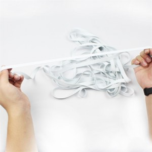 Usine en gros Swimsuit blanc Sangles en caoutchouc Masque Bandes d\'oreille Élastique Sangles élastiques