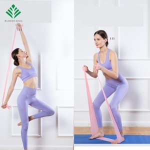 Band d\'exercices, bandes de résistance longues, bandes élastiques de yoga sport, équipement d\'exercice élastique en latexnaturel pour la physiothérapie, Pilates, étirement, yoga, entraînement d\'entraînement en force.