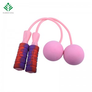 Corde de saut sans cordure, corde de saut sans fil pondérée pour entraînement de fitness, corde à sauter réglable corde de saut pour femmes hommes et enfants
