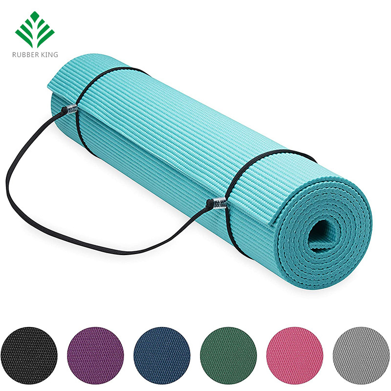 Mat de yoga premium avec écharpe porteuse de yoga, turreur, 72 pouces x 24 pouces x 1/4 pouce d\'épaisseur